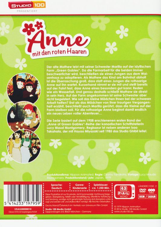 Produktbild: Anne mit den roten Haaren - Box [4 DVDs]