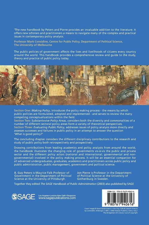 Produktbild: Handbook of Public Policy