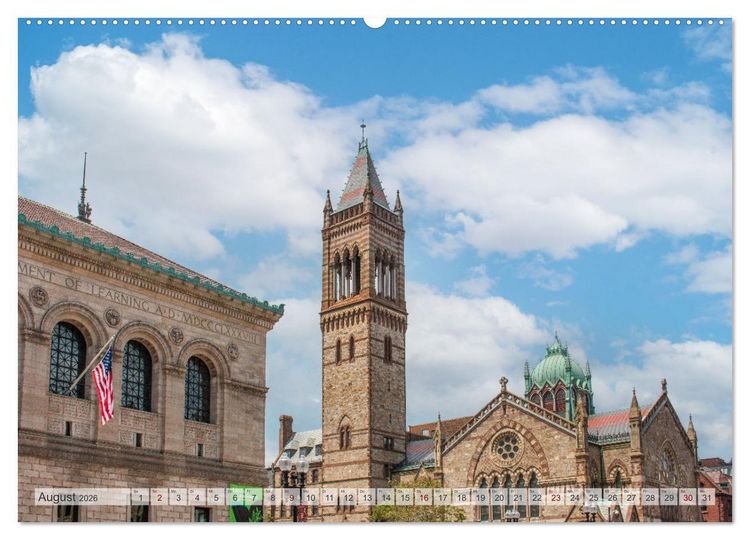 Produktbild: Boston - Impressionen (Wandkalender 2026 DIN A2 quer), CALVENDO Monatskalender