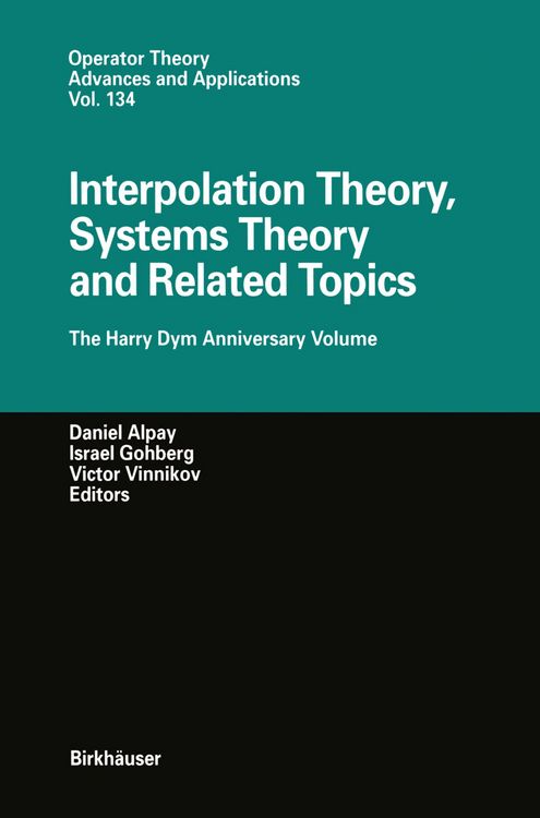 Produktbild: Interpolation Theory, Systems Theory and Related Topics