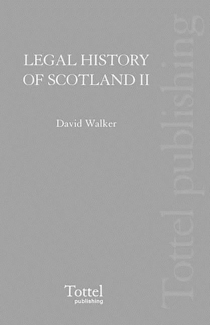 Produktbild: Walker, D: Legal History of Scotland
