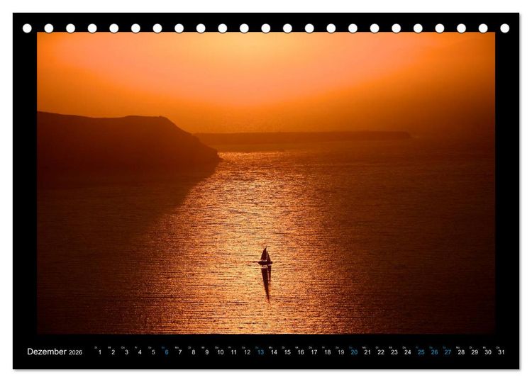 Produktbild: Santorini (Tischkalender 2026 DIN A5 quer), CALVENDO Monatskalender