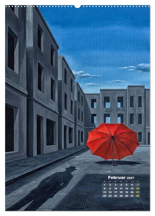 Produktbild: Dali und Magritte: zwei surreale Wirklichkeiten (hochwertiger Premium Wandkalender 2027 DIN A2 hoch), Kunstdruck in Hochglanz
