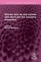 Produktbild: Women who do and women who don't join the women's movement