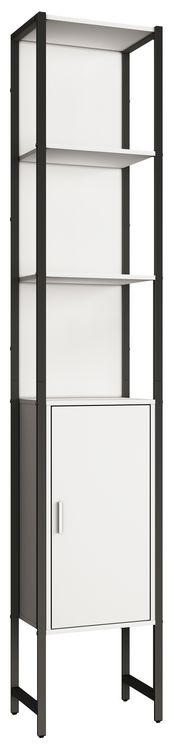 Produktbild: Holz Metall Badm&ouml;bel Badschrank Hochschrank Edino