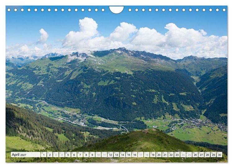 Produktbild: Graub&uuml;ndner Landschaften (Wandkalender 2027 DIN A4 quer), CALVENDO Monatskalender