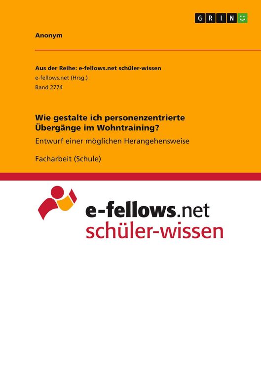 Produktbild: Wie gestalte ich personenzentrierte &Uuml;berg&auml;nge im Wohntraining?