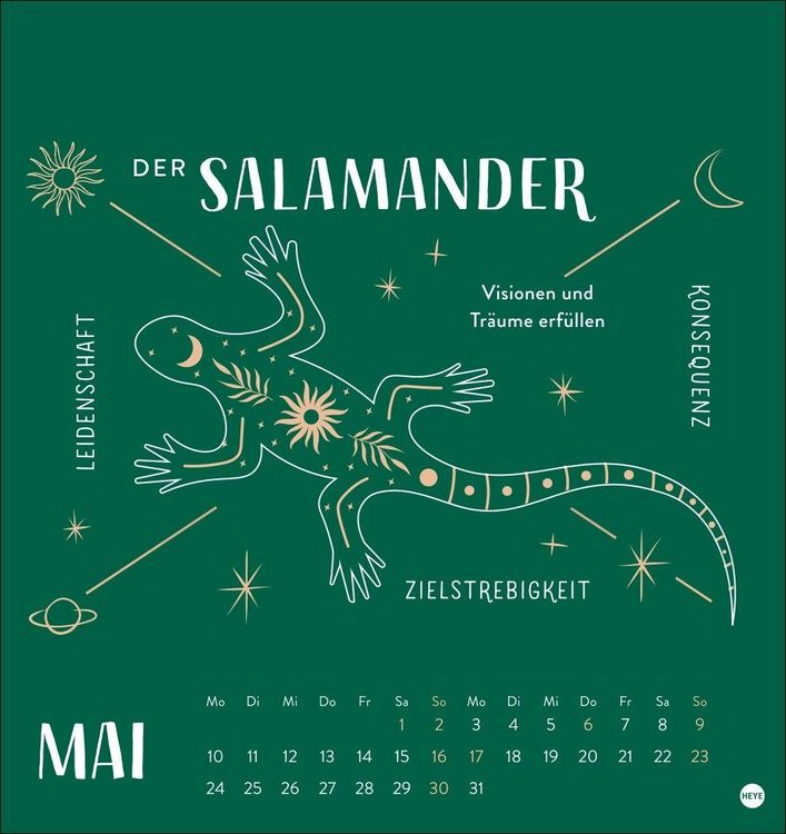 Produktbild: Krafttiere Postkartenkalender 2027