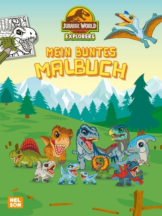 Produktbild: Jurassic World Explorers: Mein buntes Malbuch