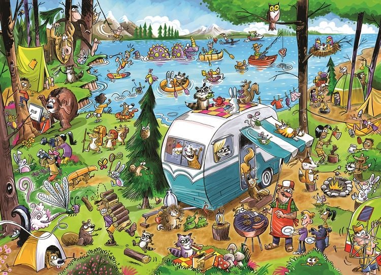 Produktbild: Verr&uuml;ckter Campingplatz 1000 Teile
