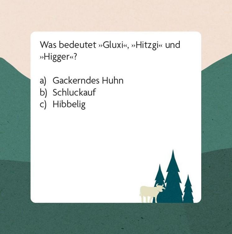 Produktbild: Dialekt-Quiz Schweiz