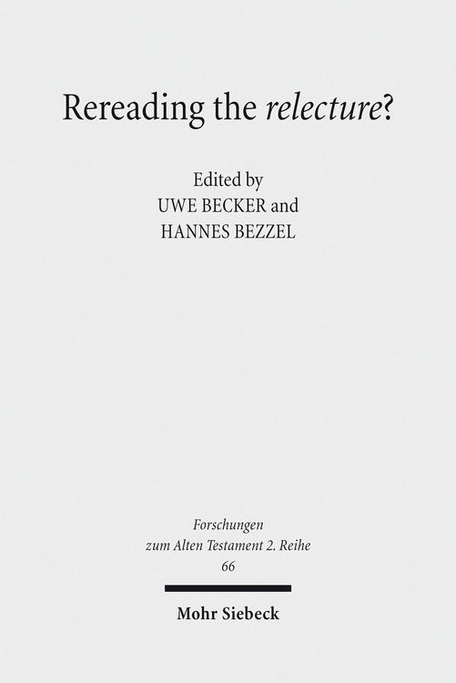 Produktbild: Rereading the relecture?