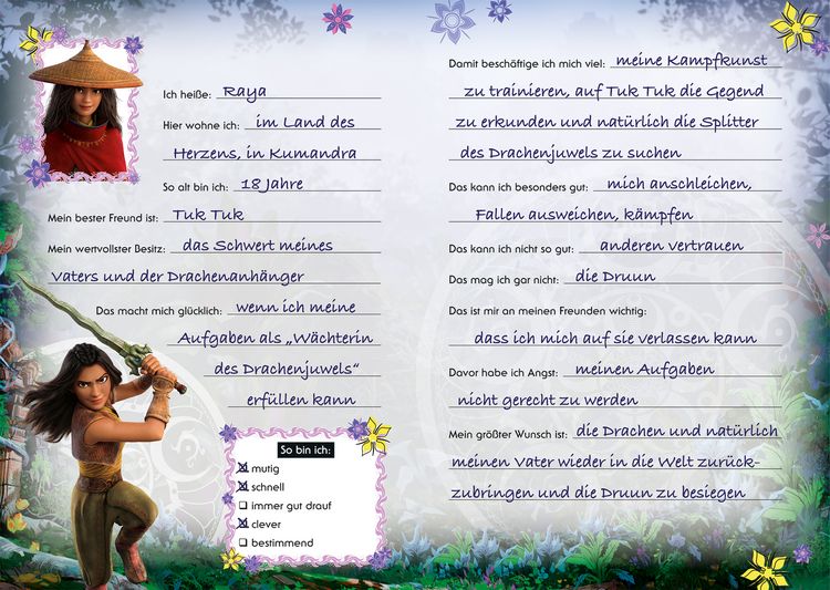 Produktbild: Disney Raya und der letzte Drache: Mein Freundebuch