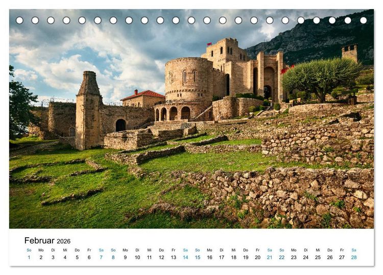 Produktbild: Albanien - Europas geheimes Paradies (Tischkalender 2026 DIN A5 quer), CALVENDO Monatskalender