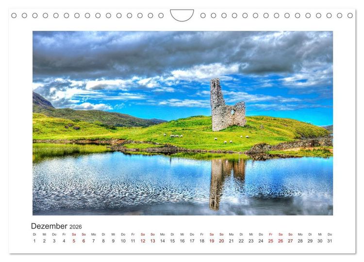 Produktbild: Schottland - Magische Landschaften der Highlands (Wandkalender 2026 DIN A4 quer), CALVENDO Monatskalender