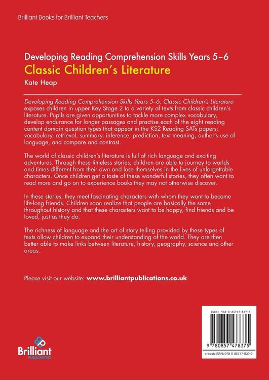 Produktbild: Developing Reading Comprehension Skills Years 5-6