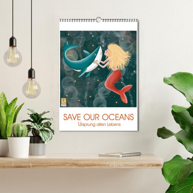 Produktbild: SAVE OUR OCEANS - Ursprung allen Lebens (Wandkalender 2026 DIN A3 hoch), CALVENDO Monatskalender