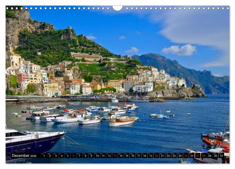 Produktbild: Amalfi Coast and Campania (Wall Calendar 2026 DIN A3 landscape), CALVENDO 12 Month Wall Calendar