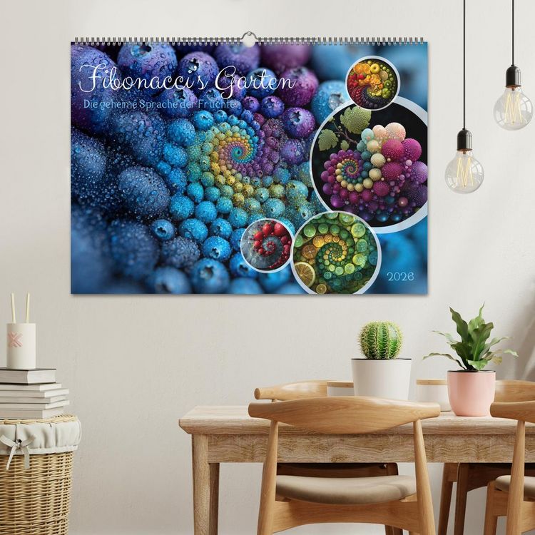 Produktbild: Fibonacci&rsquo;s Garten (Wandkalender 2026 DIN A2 quer), CALVENDO Monatskalender
