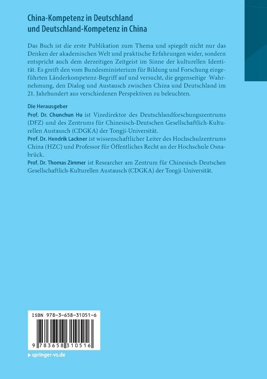 Produktbild: China-Kompetenz in Deutschland und Deutschland-Kompetenz in China