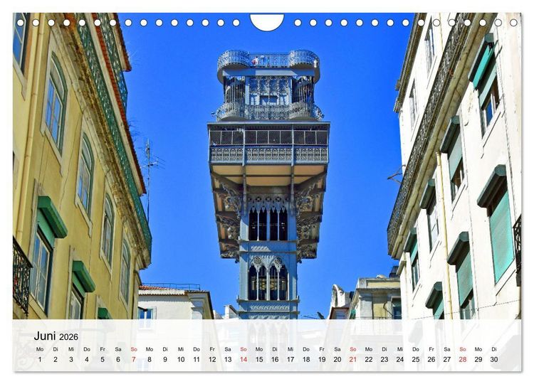 Produktbild: LISSABON und die Atlantikk&uuml;ste (Wandkalender 2026 DIN A4 quer), CALVENDO Monatskalender