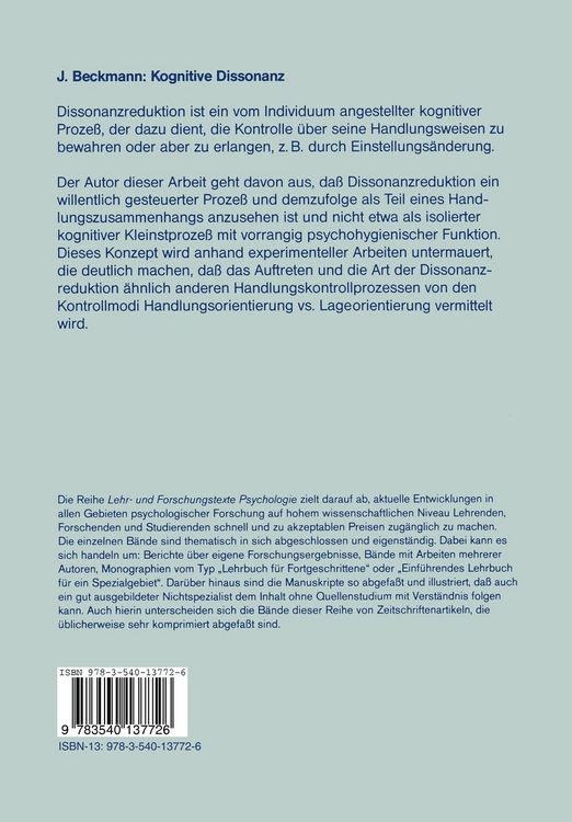 Produktbild: Kognitive Dissonanz