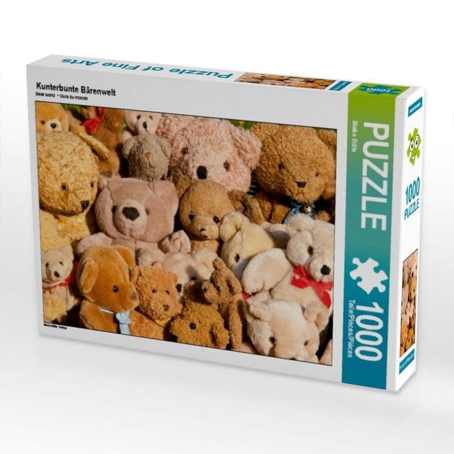 Produktbild: CALVENDO Puzzle Kunterbunte B&auml;renwelt | 1000 Teile Lege-Gr&ouml;&szlig;e 64x48cm Foto-Puzzle f&uuml;r gl&uuml;ckliche Stunden