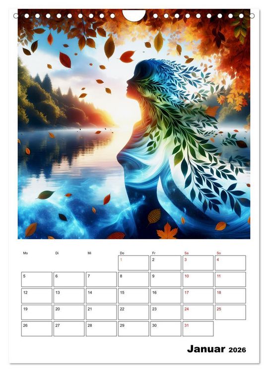 Produktbild: Bl&auml;tter - Visionen (Wandkalender 2026 DIN A4 hoch), CALVENDO Monatskalender