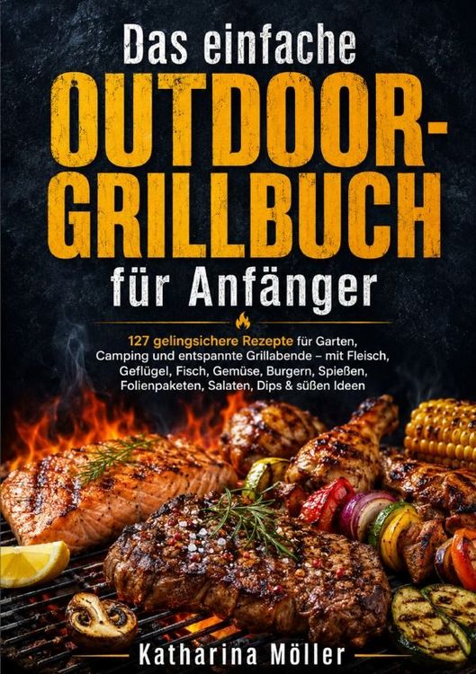 Produktbild: Das einfache Outdoor-Grillbuch f&uuml;r Anf&auml;nger