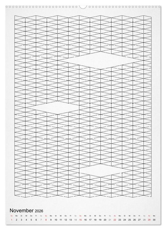 Produktbild: Geometric Graphik Art (hochwertiger Premium Wandkalender 2026 DIN A2 hoch), Kunstdruck in Hochglanz