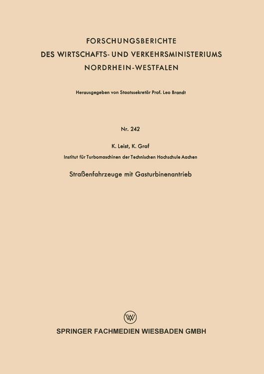 Produktbild: Stra&szlig;enfahrzeuge mit Gasturbinenantrieb