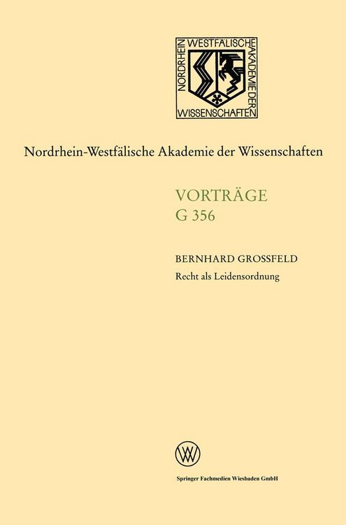 Produktbild: Recht als Leidensordnung