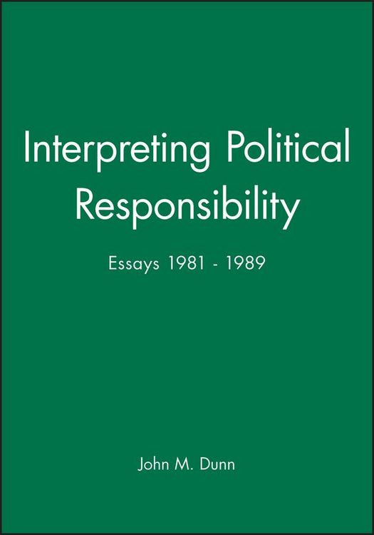 Produktbild: Interpreting Political Responsibility