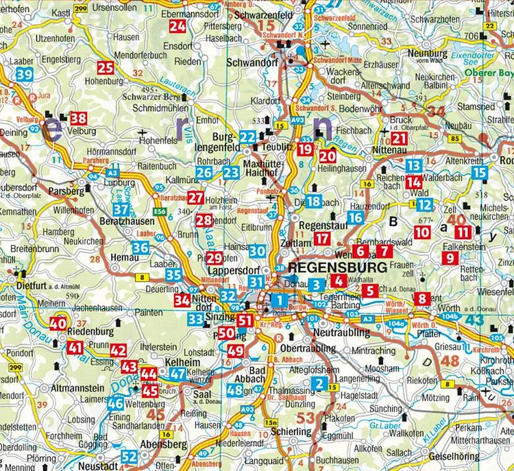 Produktbild: ROTHER Wanderf&uuml;hrer Rund um Regensburg