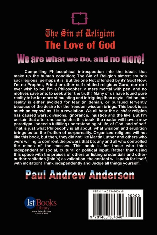Produktbild: The Sin of Religion The Love of God