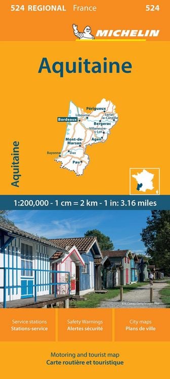 Produktbild: Aquitaine - Michelin Regional Map 524