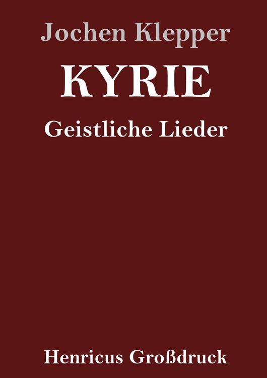 Produktbild: Kyrie (Gro&szlig;druck)