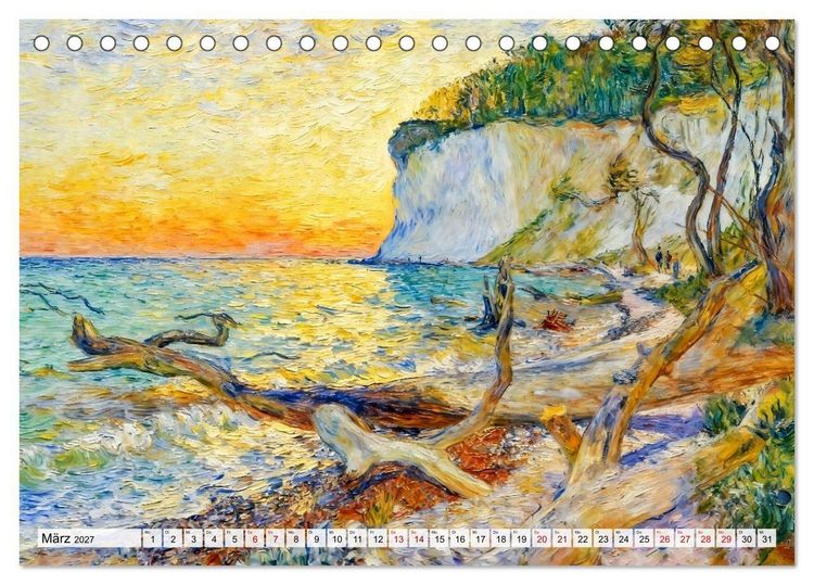 Produktbild: Nordische Impressionen - K&uuml;sten, St&auml;dte und Wasserwege (Tischkalender 2027 DIN A5 quer), CALVENDO Monatskalender