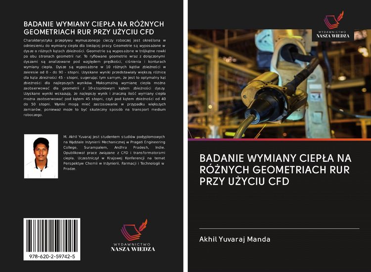 Produktbild: Badanie Wymiany Ciep&iquest;a Na R&oacute;&iquest;nych Geometriach Rur Przy U&iquest;yciu Cfd