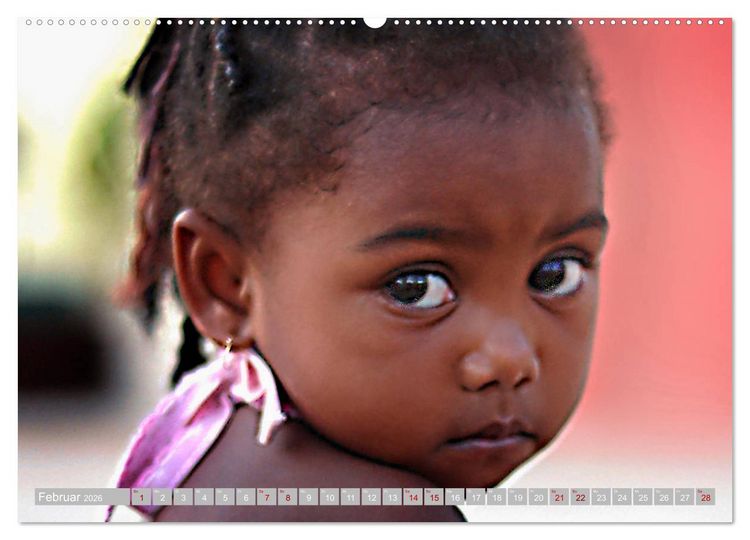 Produktbild: Kinderaugen aus Afrika (hochwertiger Premium Wandkalender 2026 DIN A2 quer), Kunstdruck in Hochglanz