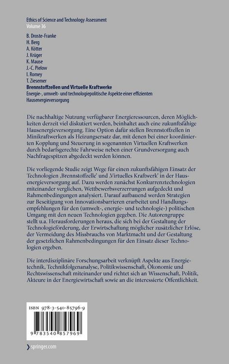 Produktbild: Brennstoffzellen und Virtuelle Kraftwerke