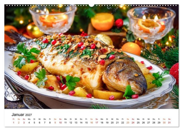 Produktbild: Fisch. Frisch. Famos. (hochwertiger Premium Wandkalender 2027 DIN A2 quer), Kunstdruck in Hochglanz