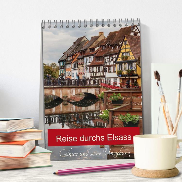 Produktbild: Reise durchs Elsass (Tischkalender 2026 DIN A5 hoch), CALVENDO Monatskalender