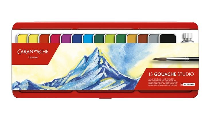 Produktbild: Caran d'Ache Malkasten GOUACHE STUDIO 15er Set