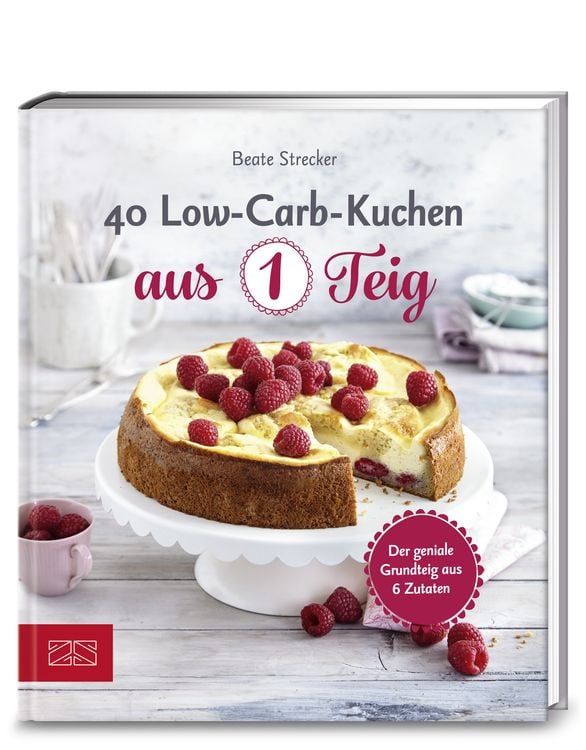 Produktbild: 40 Low-Carb-Kuchen aus 1 Teig