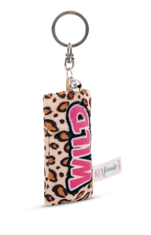 Produktbild: Schl&uuml;sselanh&auml;nger Mini Pl&uuml;schkissen Wild m. Gl&ouml;ckchen