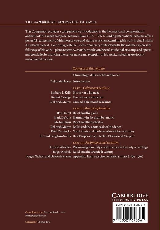 Produktbild: The Cambridge Companion to Ravel