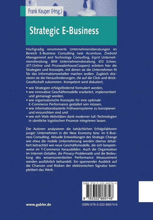 Produktbild: Strategic E-Business