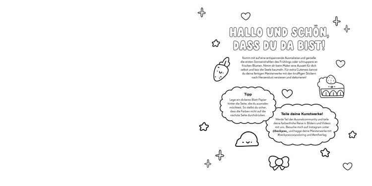 Produktbild: Happy Spring &ndash; Cozy Ausmalbuch zum Entspannen und Tr&auml;umen
