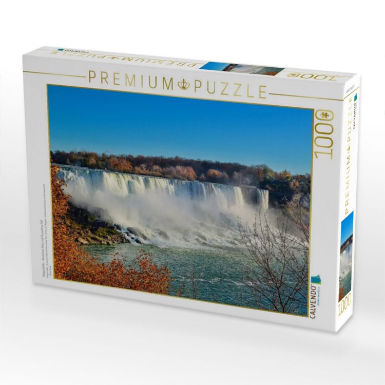 Produktbild: CALVENDO Puzzle Niagaraf&auml;lle - American Falls und Horseshoe Fall | 1000 Teile Lege-Gr&ouml;&szlig;e 64x48cm Foto-Puzzle f&uuml;r gl&uuml;ckliche Stunden